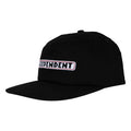 Independent Bar Logo Black Snapback Hat