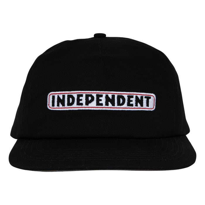 Independent Bar Logo Black Snapback Hat