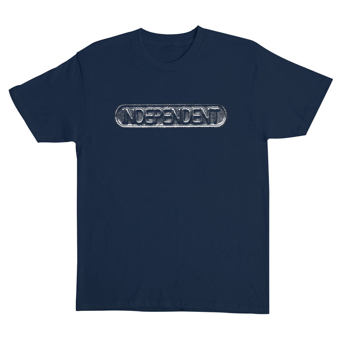 Independent Sand Cast Navy S/s Shirt