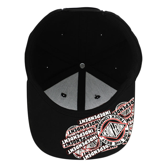 Independent Sticker Slap Black Snapback Hat