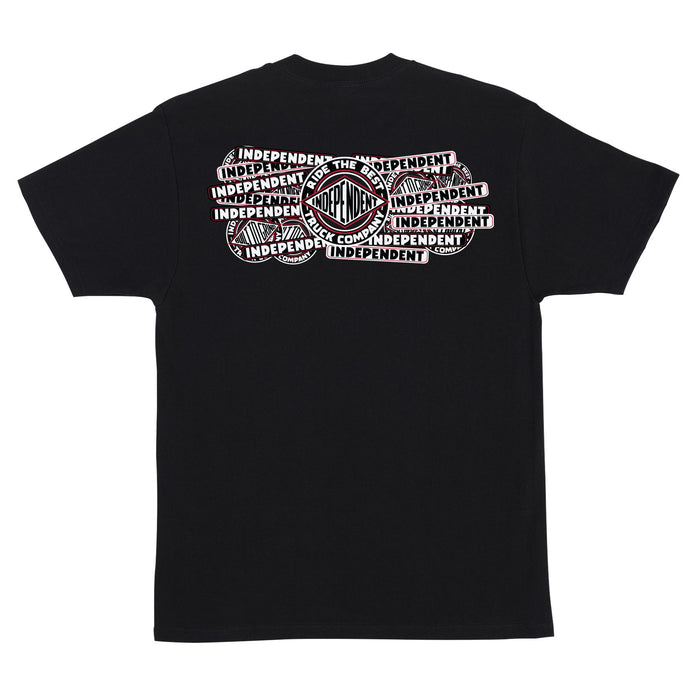 Independent Sticker Slap Black S/s Shirt