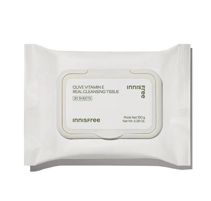 Innisfree. Olive Vitamin E Real Cleansing Tissue 30 sheets