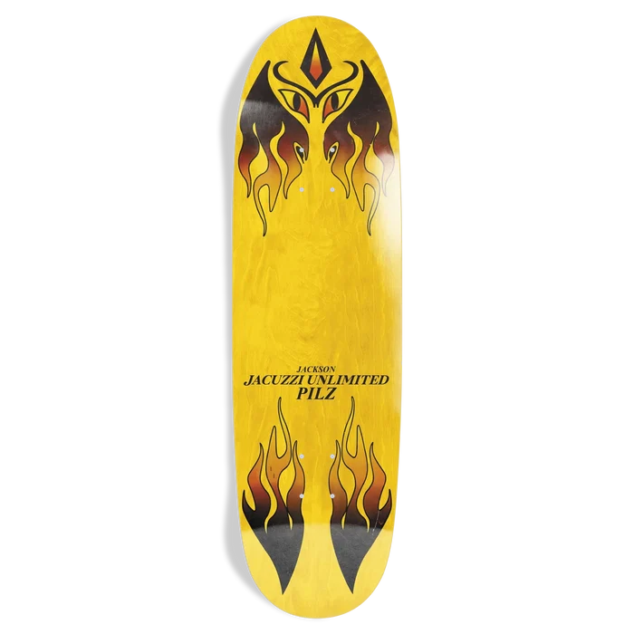 Jacuzzi Jackson Pilz Skim Board 9.125" Football Shaped Skateboard Deck - PINK