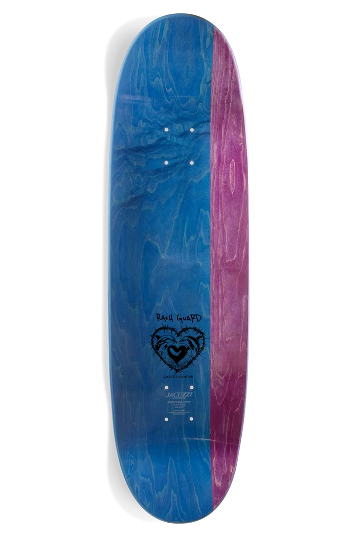 Jacuzzi Jackson Pilz Skim Board 9.125" Football Shaped Skateboard Deck - YELLOW