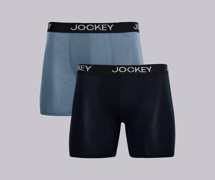 Jockey® 2Pk Everyday Plain Long Leg Trunk