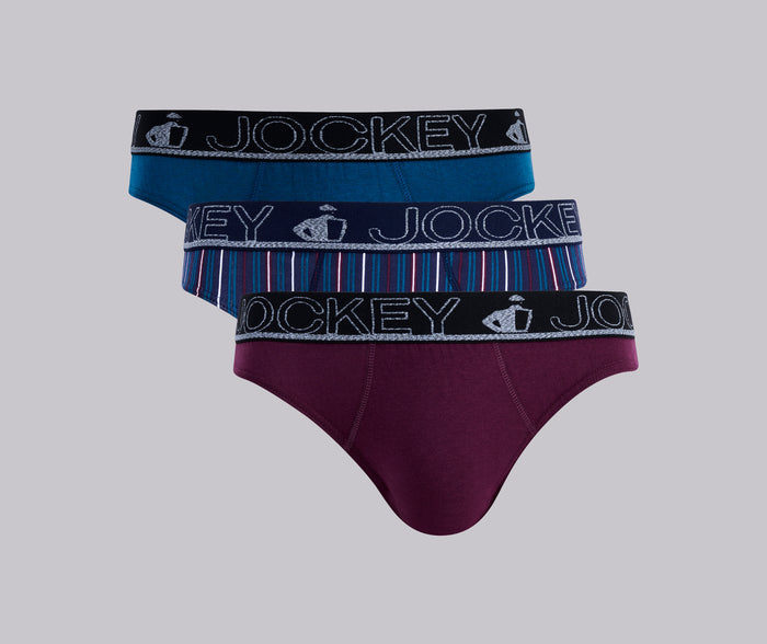 Jockey® 3 Pack Stripe Briefs