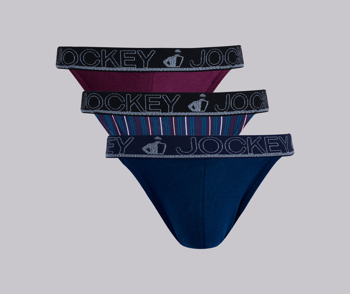 Jockey® 3 Pack Stripe Tanga