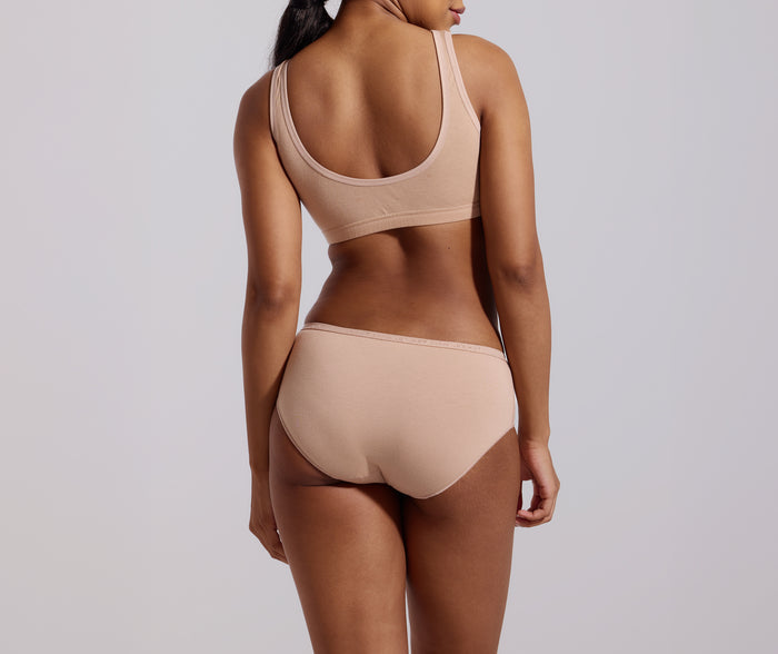 Jockey® 3Pk Cotton Stretch Scoop Neck Crop Top