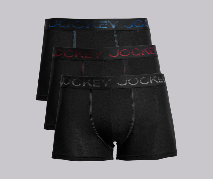 Jockey® 3Pk Graded Stripe Plain Trunk