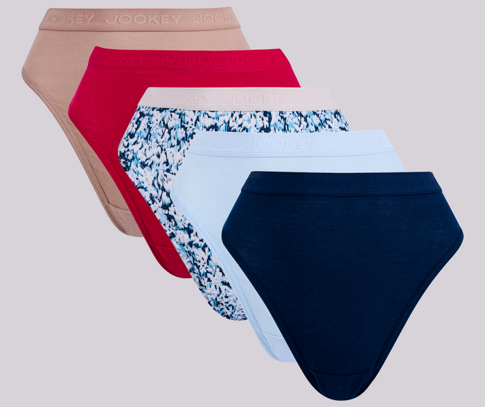 Jockey® 5Pk Printed Tonal French Cut