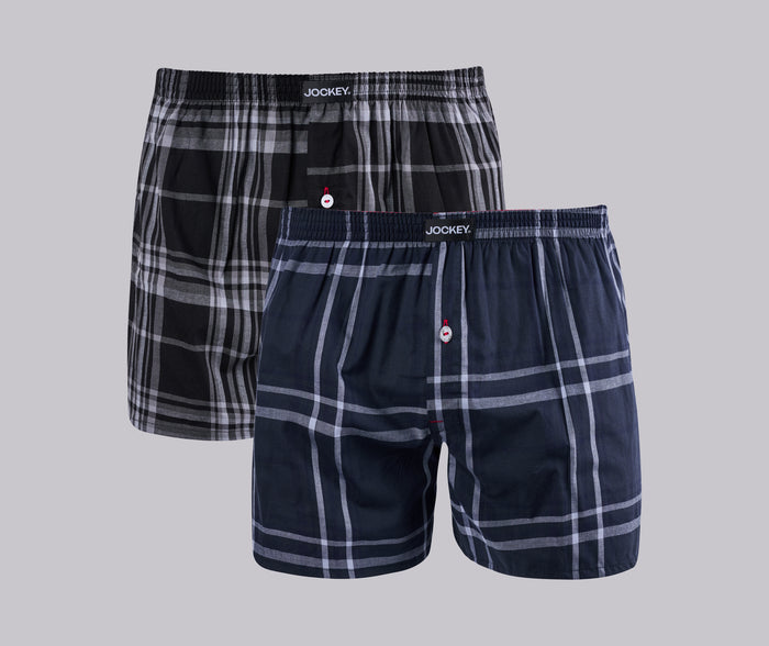 Jockey® Classic 2 Pack Woven Boxer