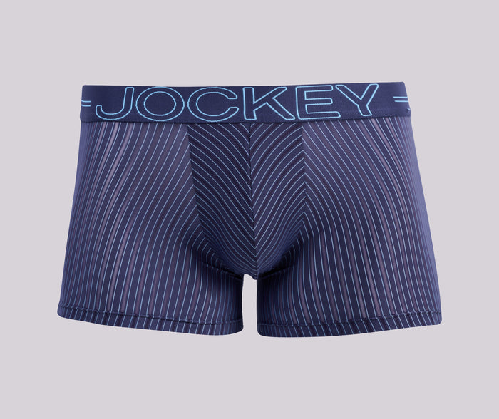 Jockey® Fine Stripe Poly Nylon Stretch Short Leg Trunk