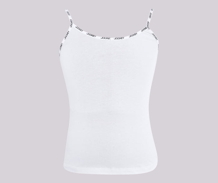 Jockey® Girls Plain Cotton Stretch Strappy Vest