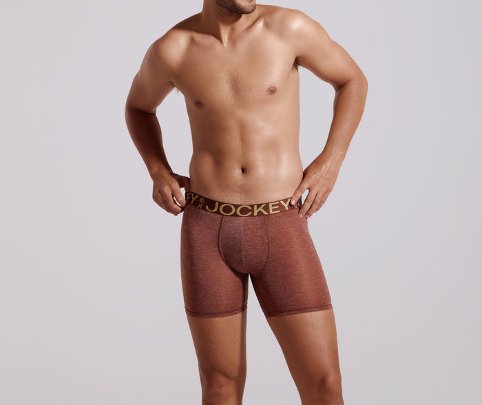 Jockey® Marled Nylon Stretch Long Leg Trunk