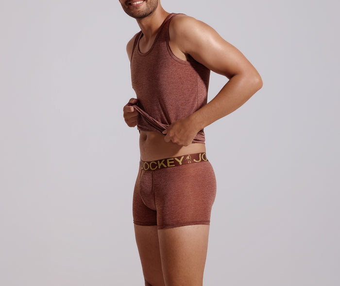 Jockey® Marled Nylon Stretch Short Leg Trunk