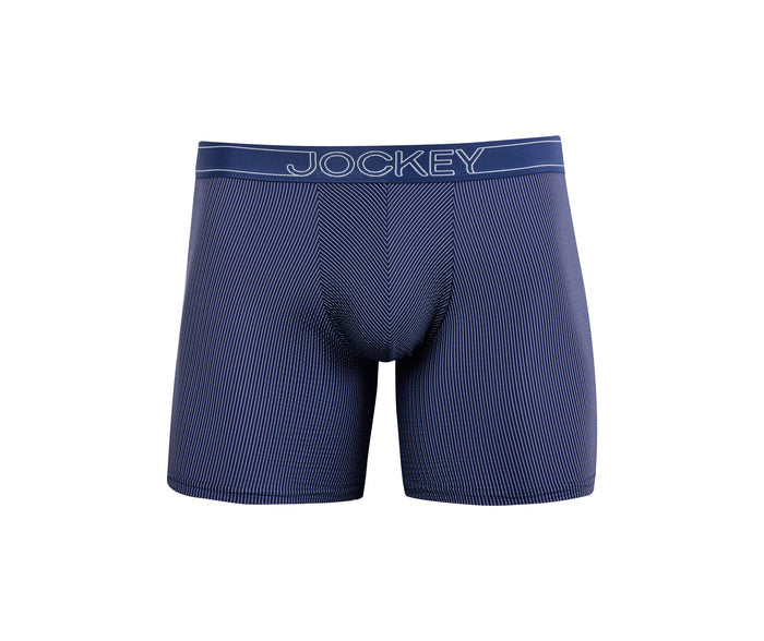 Jockey ® Ripple Effect Stripe Nylon Stretch Long Leg Trunk