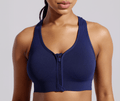 Jockey® Seamless Mid Impact Zip Front Sports Bra