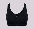 Jockey® Seamless Mid Impact Zip Front Sports Bra