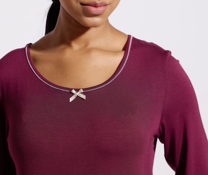 Jockey® Simplicity Plain Viscose Long Sleeve Top