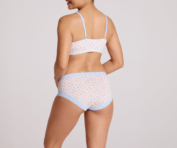Jockey® Soft Stretch Lace Microfiber Midi Hipster