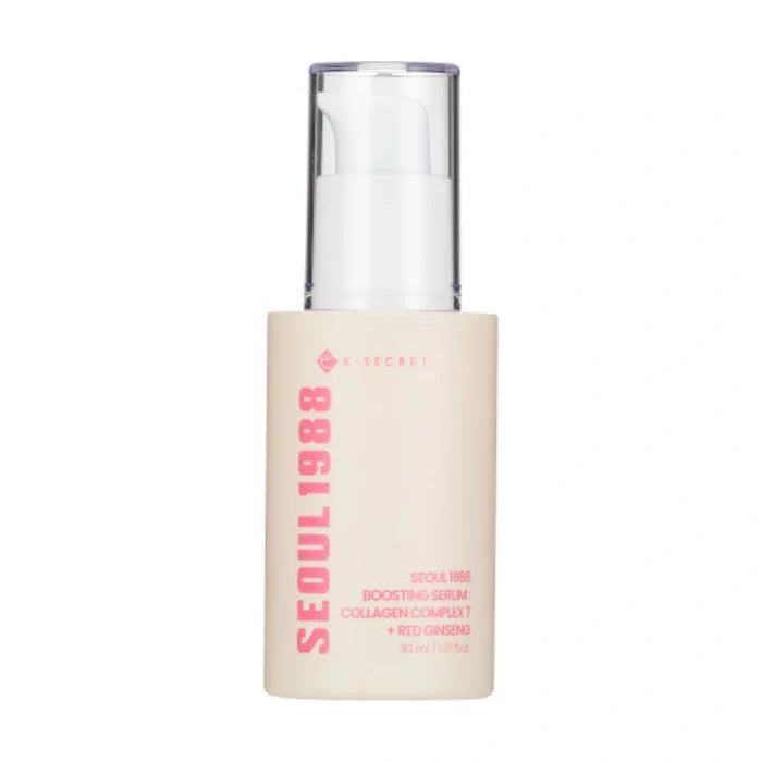 K-Secret. SEOUL 1988 Boosting Serum : Collagen Complex 7 + Red Ginseng 30ml | Lady Bonita | Korean beauty NZ
