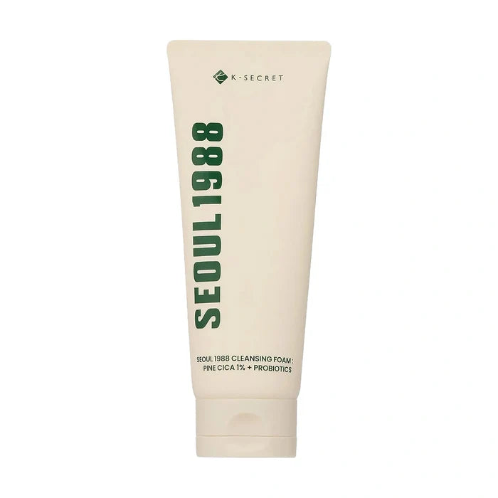 K-Secret. SEOUL 1988 Cleansing Foam : Pine Cica 1% + Probiotics 150ml | Lady Bonita | Korean beauty NZ