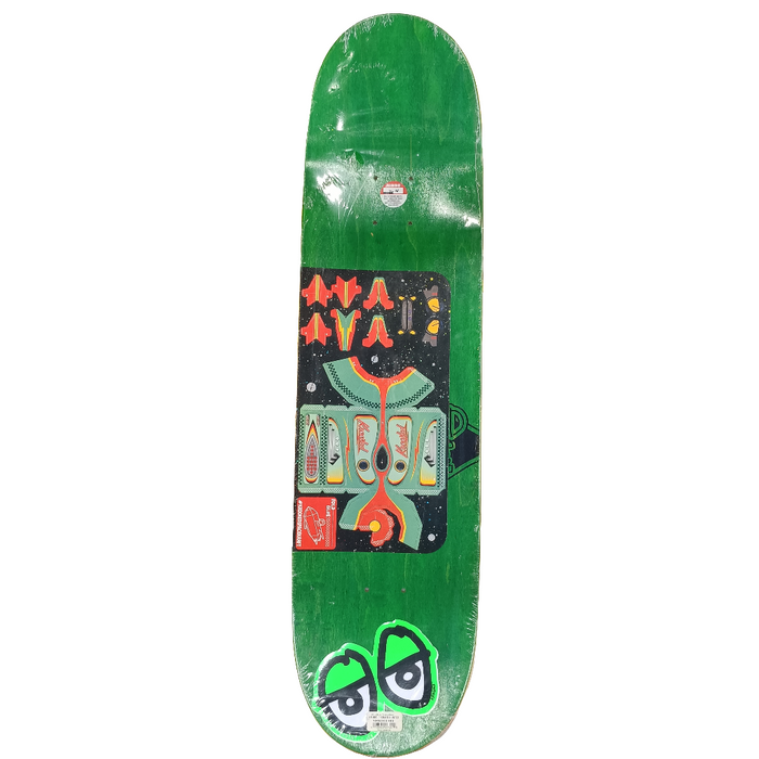Krooked Skateboards Brad Cromer Hunters Blue White Orange Size 8.38" X 32.25" Vintage NOS Deck