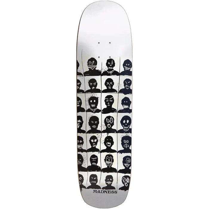 Madness Personalities Super Sap Resin 7 White 8.375" Skateboard Deck