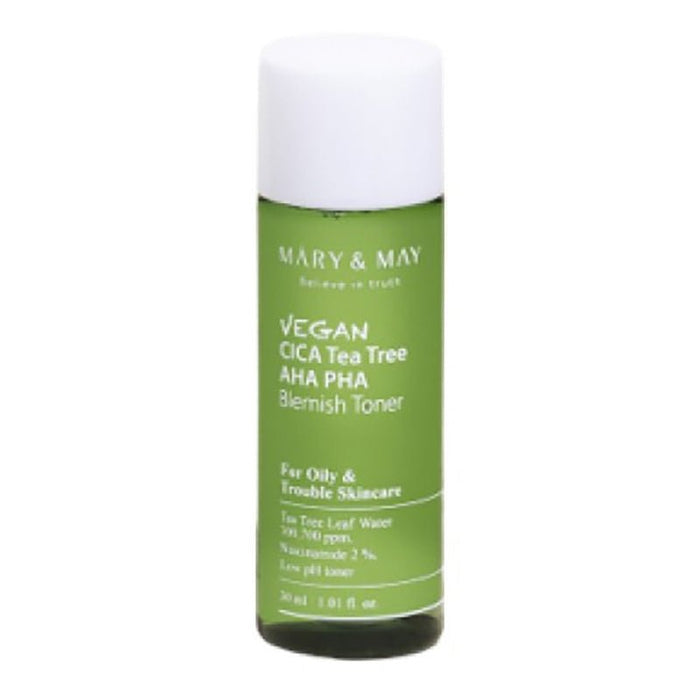 Mary & May. CICA Teatree AHA PHA Blemish Toner 30ml