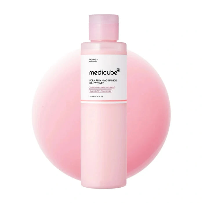 Medicube. PDRN Pink Niacinamide Milky Toner 150ml | Lady Bonita | Korean beauty NZ
