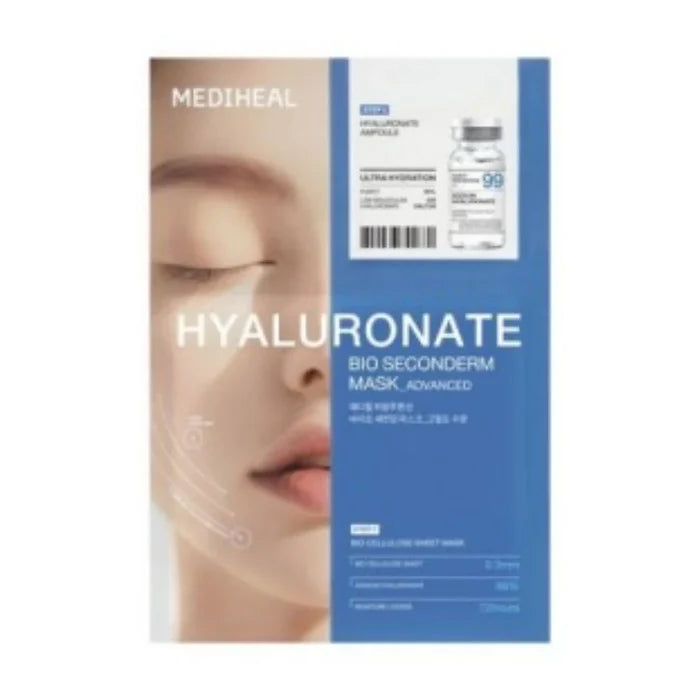 Mediheal. Hyaluronate Bio Seconderm Mask (Ampoule 4ml + Mask 23ml) [1 Sheet] | Lady Bonita | Korean beauty NZ