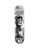 Mystery Lindsey Robertson Ventriloquist First Pro Model Black White Size 7.625" Vintage NOS Deck