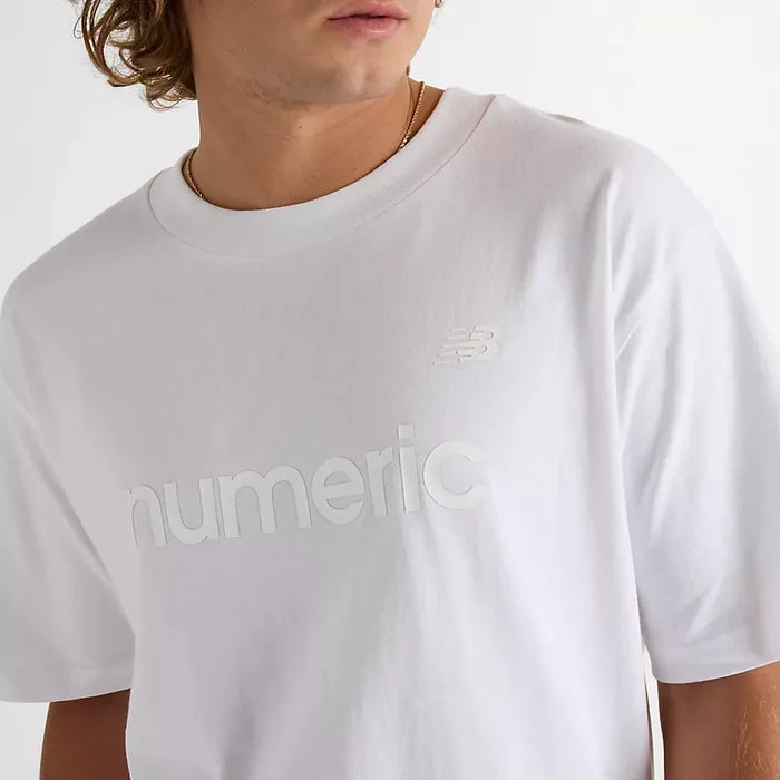 New Balance Numeric Cotton Jersey White S/s Shirt
