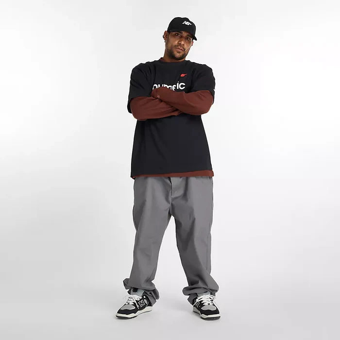 New Balance Numeric Linear Logo Black S/s Shirt