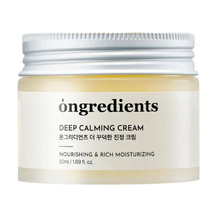 Ongredients. Deep Calming Cream 50ml | Lady Bonita | Korean beauty NZ