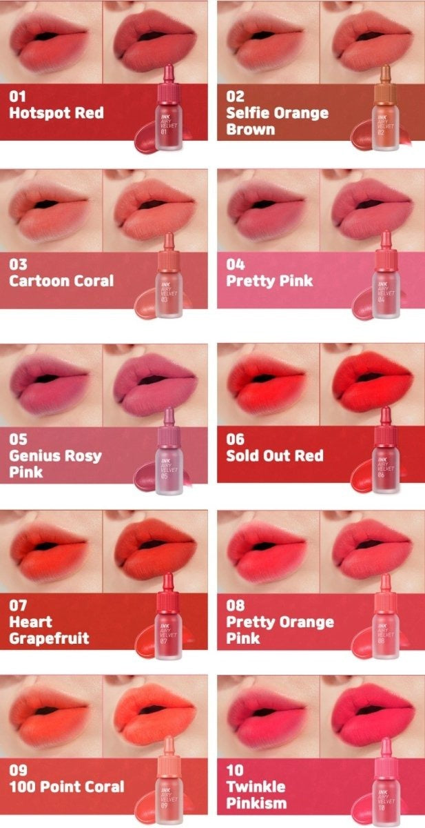 Peripera. Ink Airy Velvet Lip Tint 4g [#26 Apricot Peach] | Lady Bonita | Korean beauty NZ