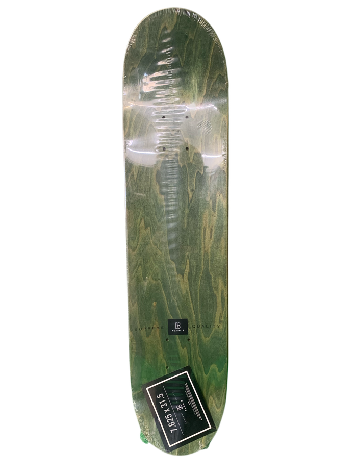 Plan B 2008 Brian Wenning Pro Model Logo 7.6" Classic Skateboard Deck