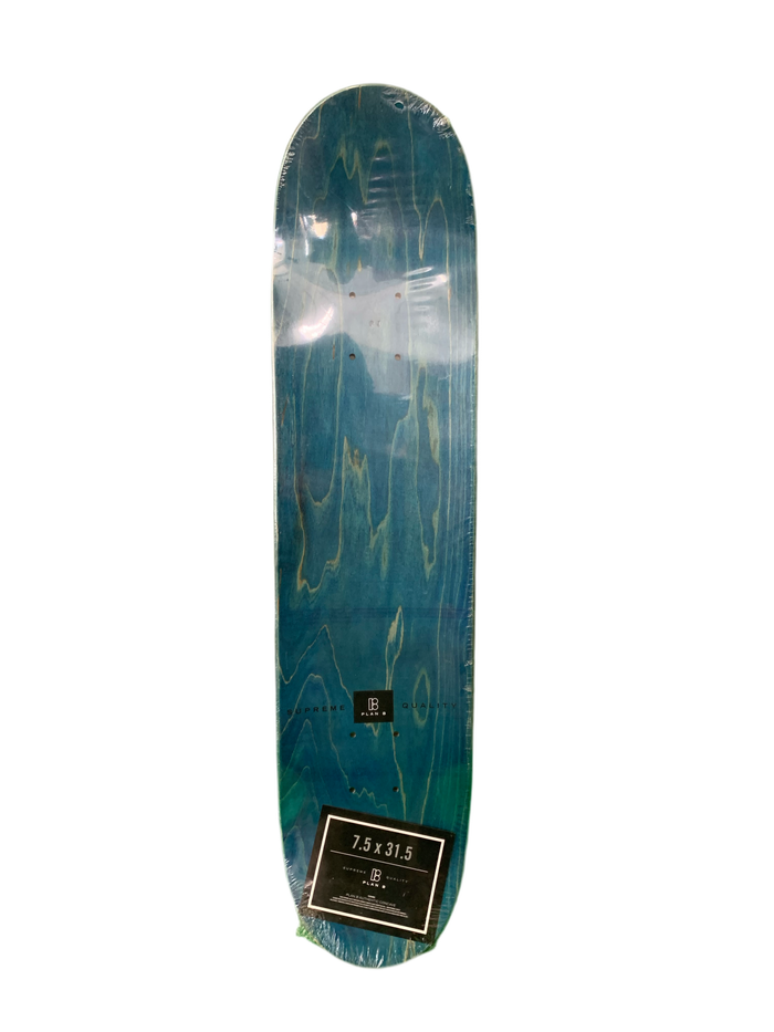 Plan B 2008 Jereme Rogers Pro Model Logo 7.5" Classic Skateboard Deck