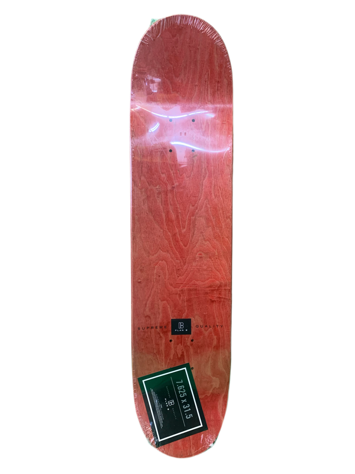 Plan B Brian Wenning Pro Model Silver/Purple 7.6" Classic Skateboard Deck