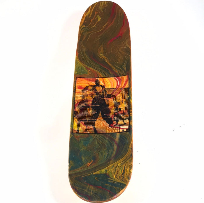Pocket Pistols DMX Tribute Hand Painted Orange 8.375" Deck