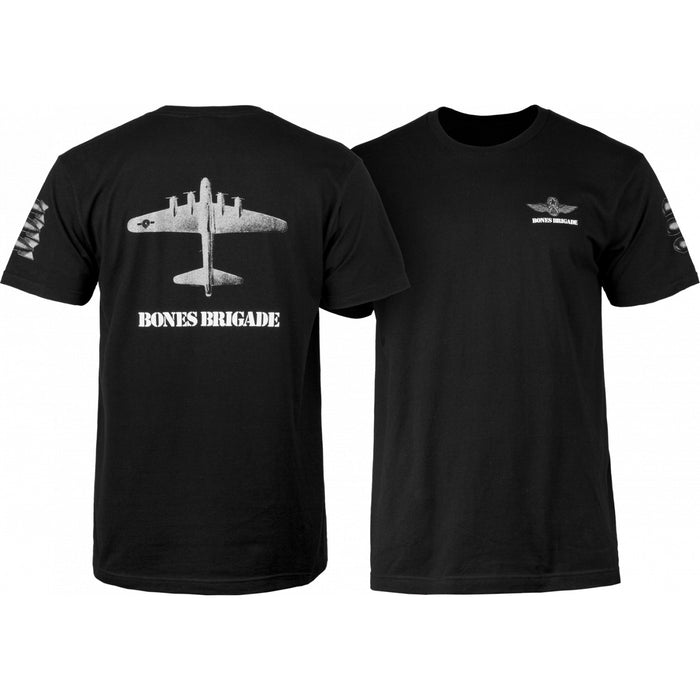 Powell Peralta Bones Brigade Bomber Black S/s Shirt
