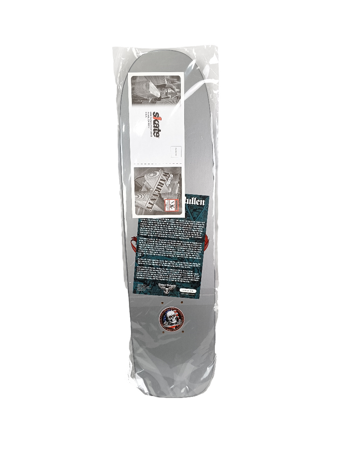 Powell Peralta Bones Brigade Rodney Mullen Series 12 Silver Gold White Freestyle Skateboard Deck