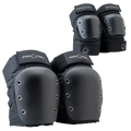 ProTec Street Knee & Elbow Open Back Black Pad Set