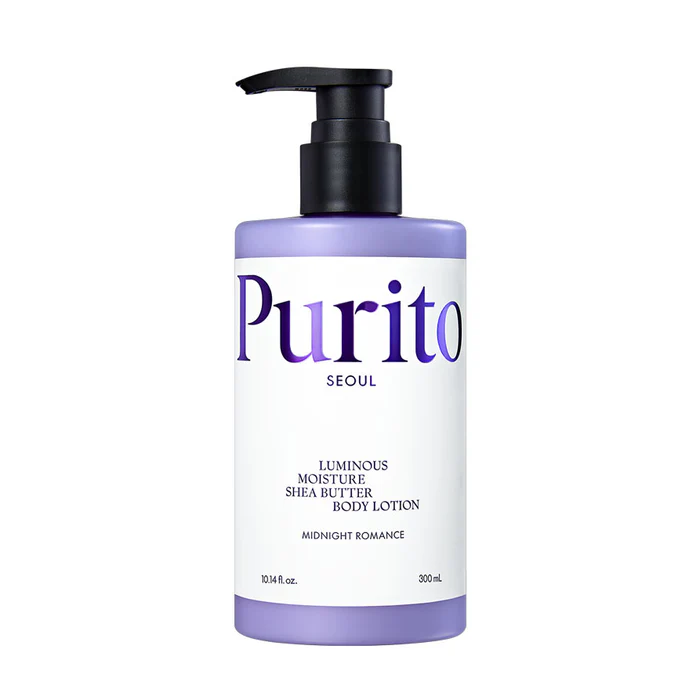 Purito Seoul. Luminous Moisture Shea Butter Body Lotion Cotton [Midnight Romance] | Lady Bonita | Korean beauty NZ