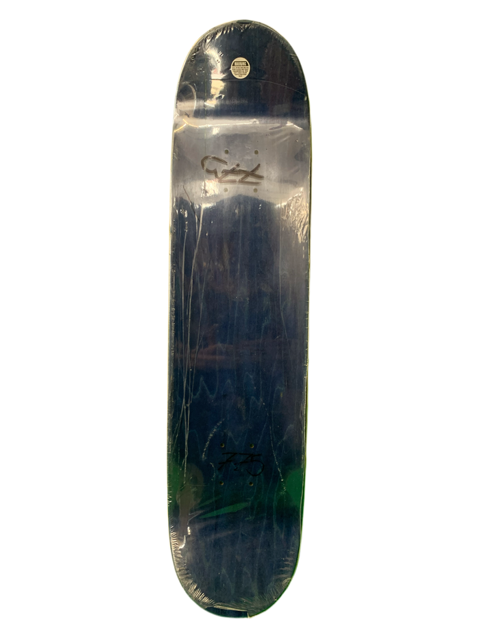 Roger Logo Face Orange 7.75" Classic Skateboard Deck