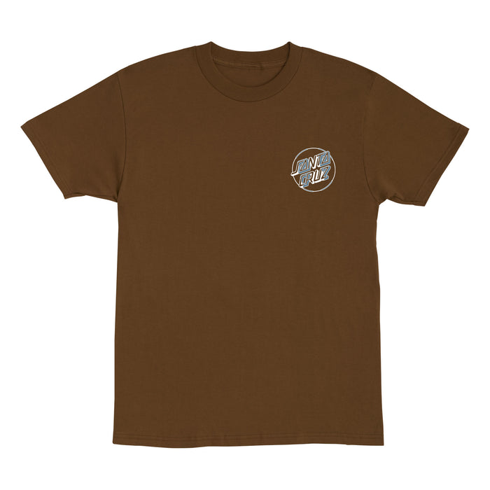 Santa Cruz Acid Cloud Dot Brown S/s Shirt