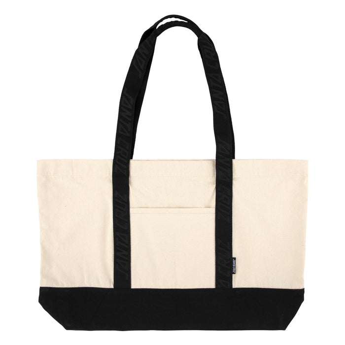 Santa Cruz Classic Dot Natural Black Tote Bag