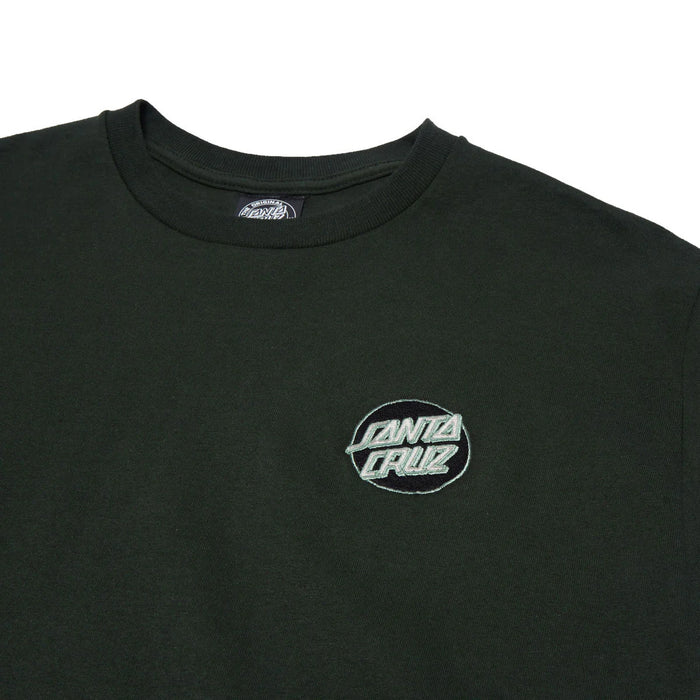 Santa Cruz Cruz Embroidered Forest w/ Black/Green Heavyweight S/s Shirt