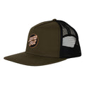 Santa Cruz Embroidered Olive Black Mesh Trucker Snapback Hat