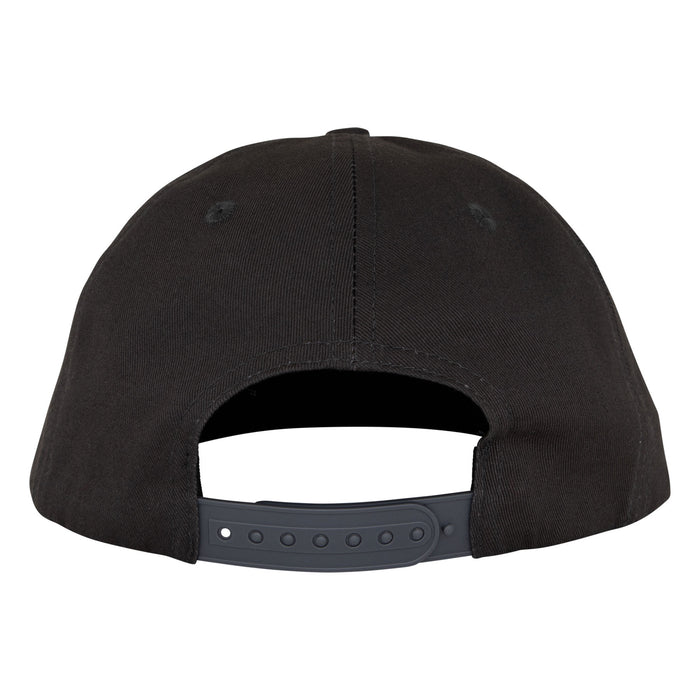 Santa Cruz Label Black Saddle Snapback Hat